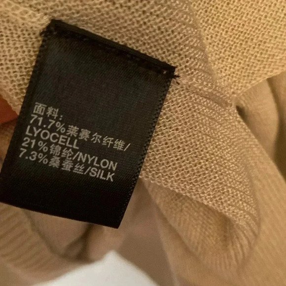 Lafayette 148 light gray asymmetrical hem 3/4 sleeve silk blend top xs/s - Picture 5 of 12